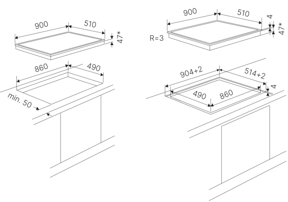 Стеклокерамическая варочная поверхность Kuppersbusch KE 9350.0 SR