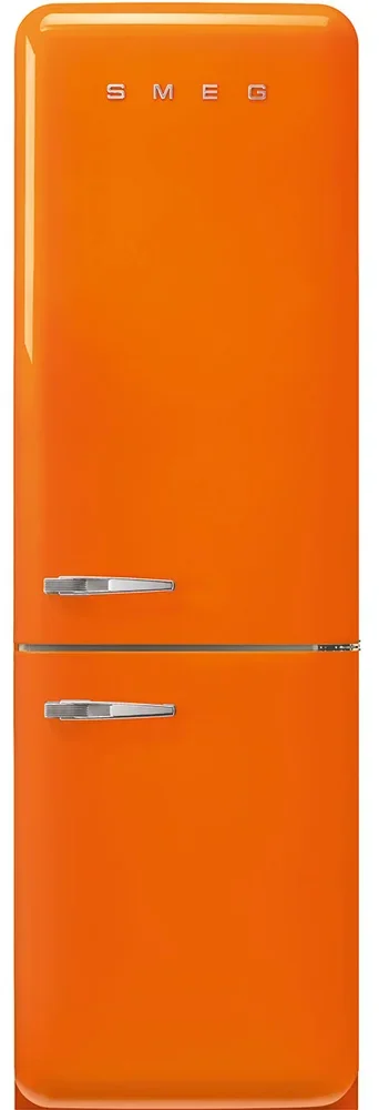 SMEG FAB32ROR6 Отдельностоящий двухдверный холодильник, стиль 50-х годов, 60 см, оранжевый, No-Frost