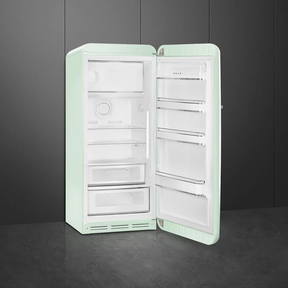 SMEG FAB28RPG6 Отдельностоящий однодверный холодильник,стиль 50-х годов, 60 см, пастельный зеленый, 